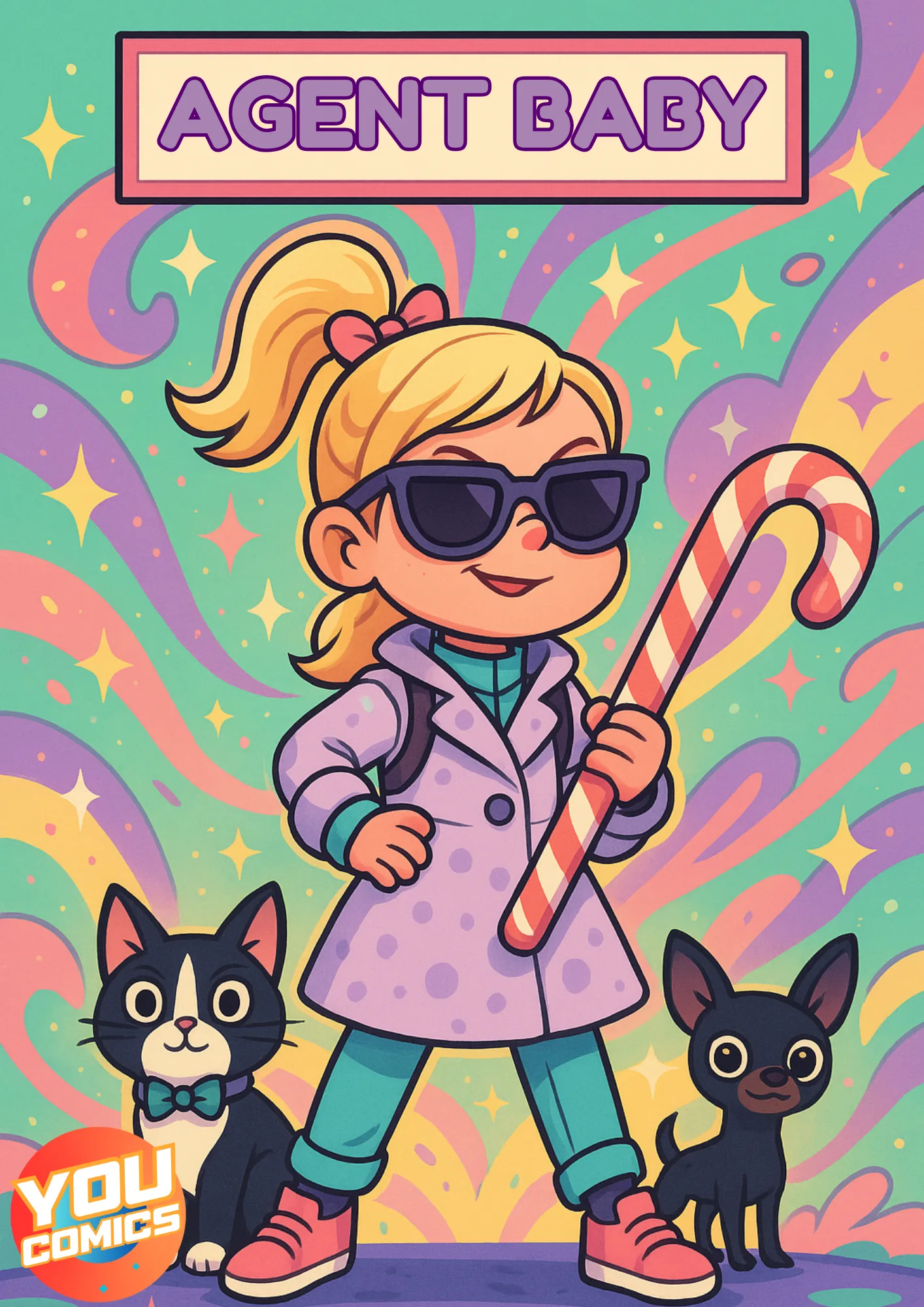 Family-friendly AI comic with real face integration