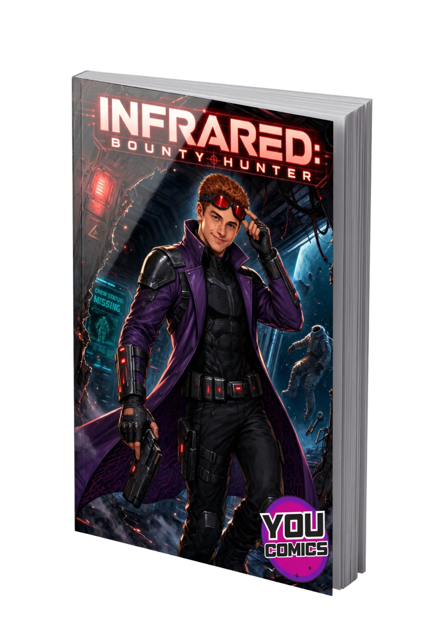 Personalized birthday comic book starring the recipient