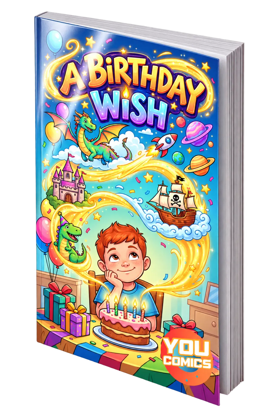 Personalized comic book for birthdays