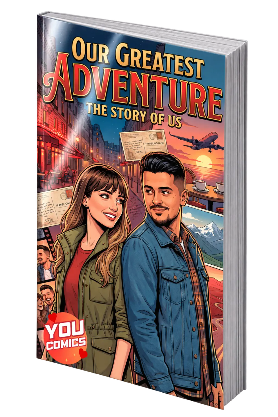 Personalized comic book for couples and anniversaries