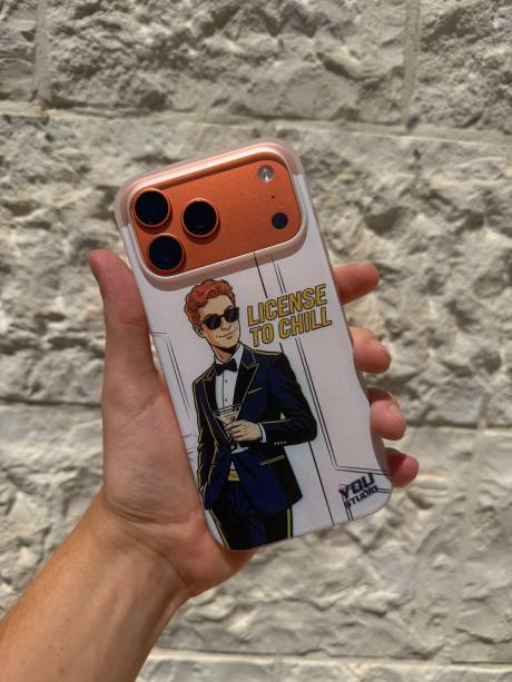 Custom phone case with a novelty personalized licence design