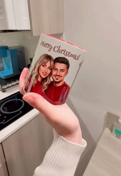 Personalized ceramic mug printed with custom artwork