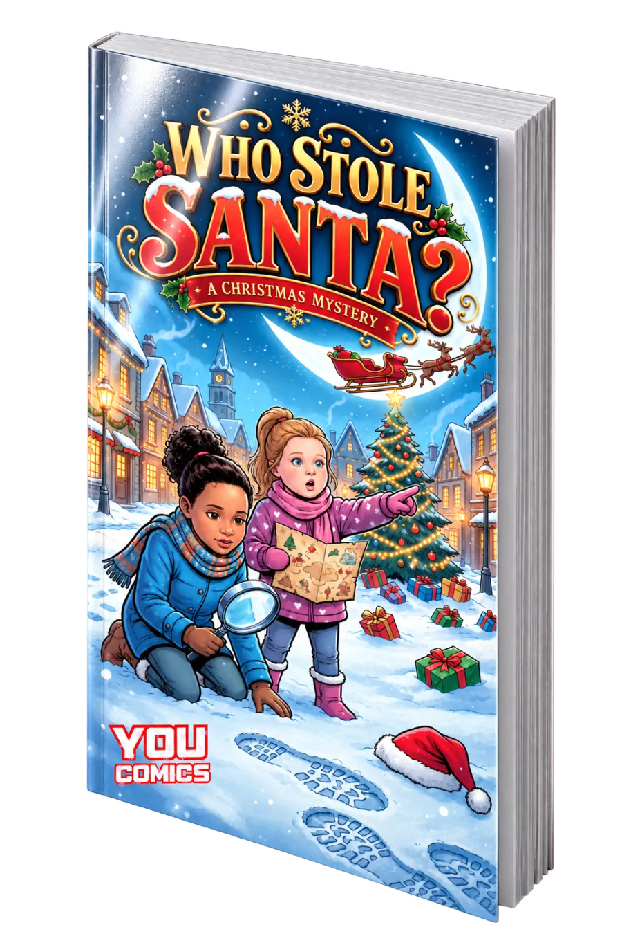 Personalized comic book for Christmas and the holidays